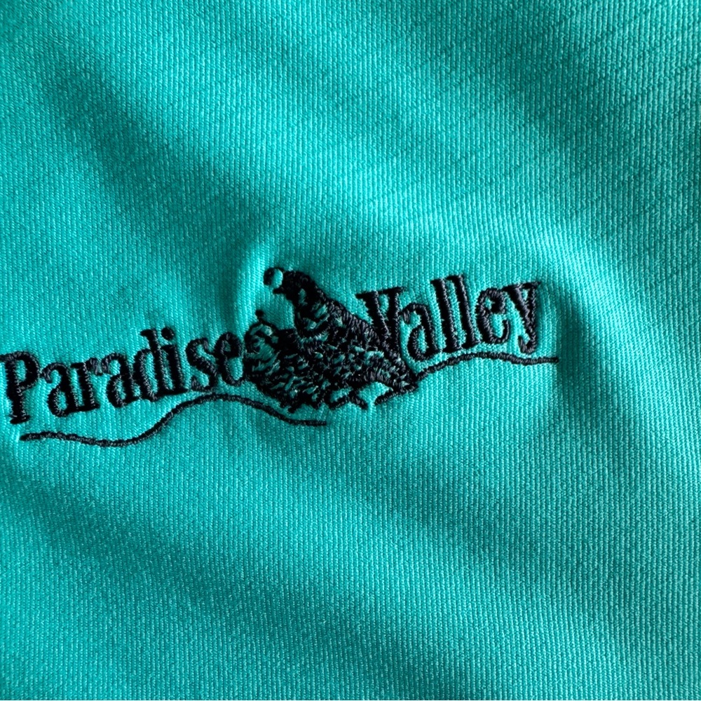 Nike Golf Dri-Fit‎ Polo Shirt XL Teal Paradise Valley Logo Performance - Picture 3 of 14
